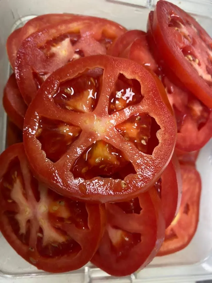 Sliced tomatoes